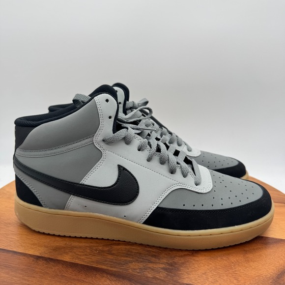 Nike Other - Nike Court Vision Mid Smoke Grey Black Men's 12 Basketball Athletic Sneakers